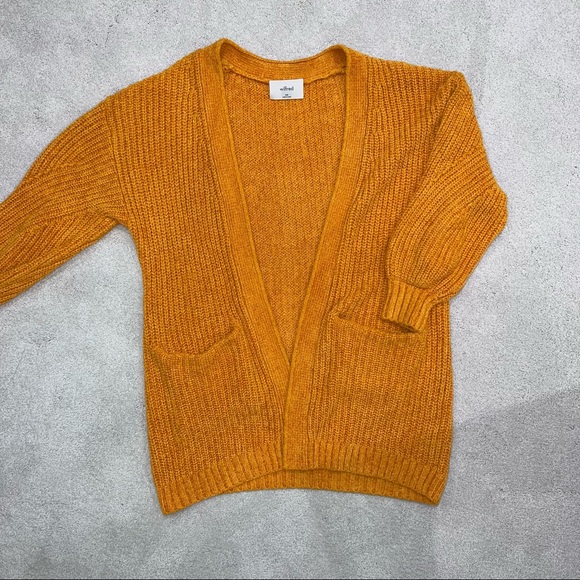 SOLD Aritzia Rouke Orange Long Cardigan LIKE NEW - Picture 2 of 2